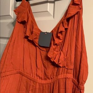 burnt orange jumpsuit